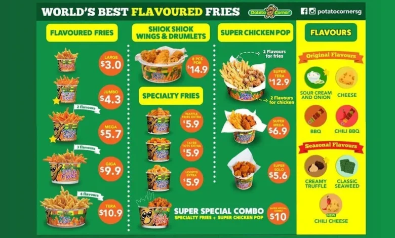 Potato Corner Menu